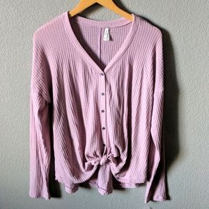 Mudd thermal knit top